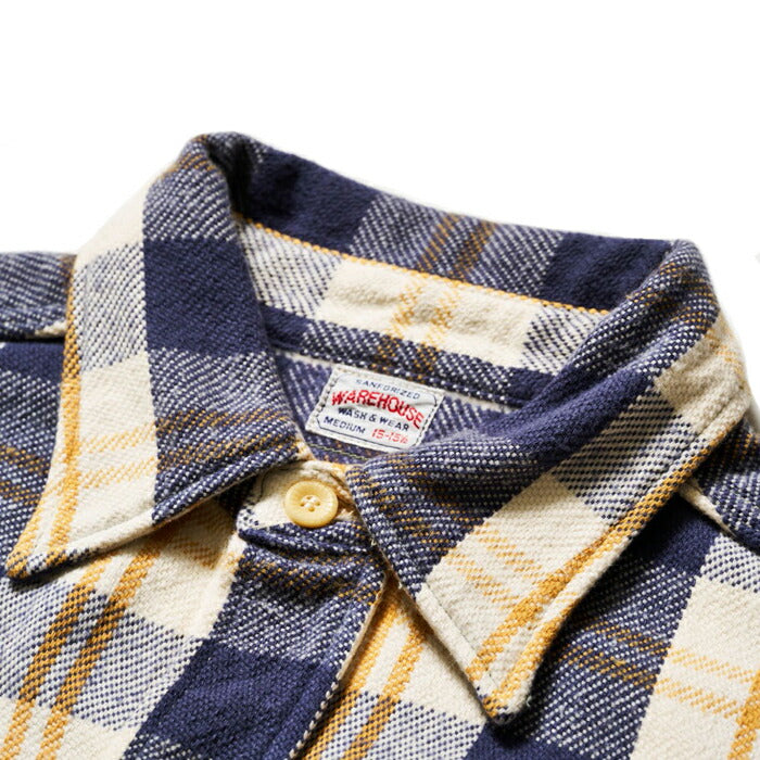 WAREHOUSE ウエアハウス ネルシャツ Lot 3104 FLANNEL SHIRTS B柄 ONE WASH メンズ チェック