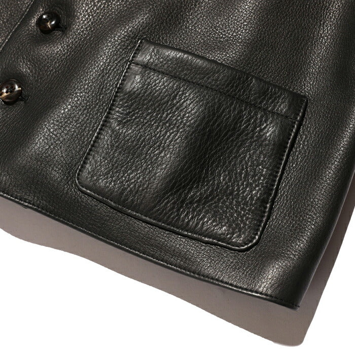 JELADO ジェラード レザージャケット The 2 Monkeys ザ・トゥーモンキーズ Round-neck Leather Waistcoat TM03430