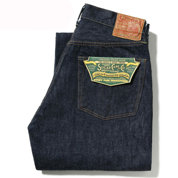 シュガーケーン SUGAR CANE Lot No SC42025 13oz. DENIM WAIST OVERALLS 2025 MODEL (WIDE LEG) デニム ジーンズ メンズ