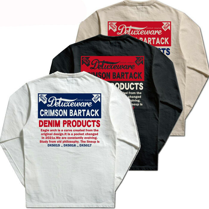 DELUXEWARE デラックスウエア ロンT Tシャツ BRGX-264 CRIMSON BARTACK 長袖