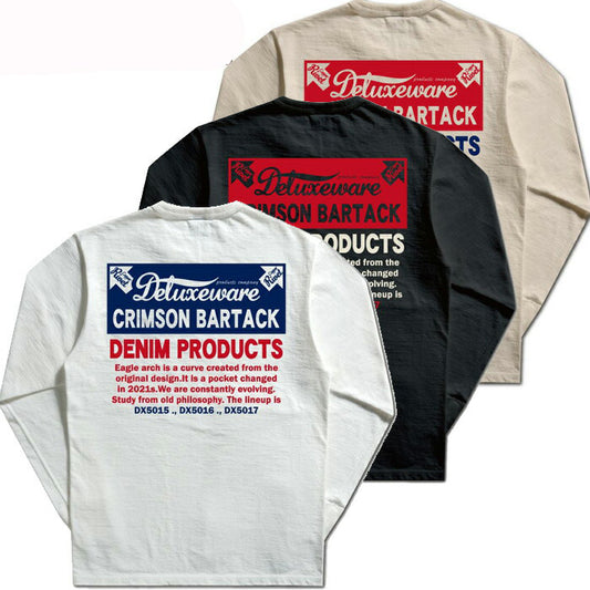 DELUXEWARE デラックスウエア ロンT Tシャツ BRGX-264 CRIMSON BARTACK 長袖
