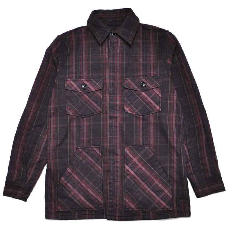 デラックスウエア DELUXEWARE シャツ ジャケット HVJ-58 HUNTHING HEAVY NEL SHIRT