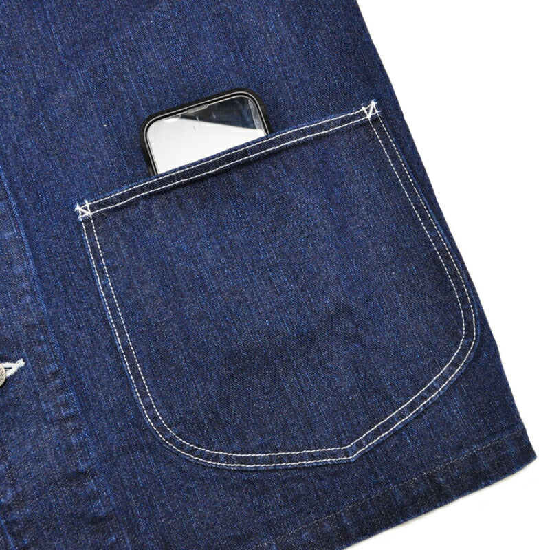 THE FLAT HEAD フラットヘッド ジャケット 12.5oz 左綾ジンバブエコットン デニムカバーオール フェード加工 FN-OJ-DC201F