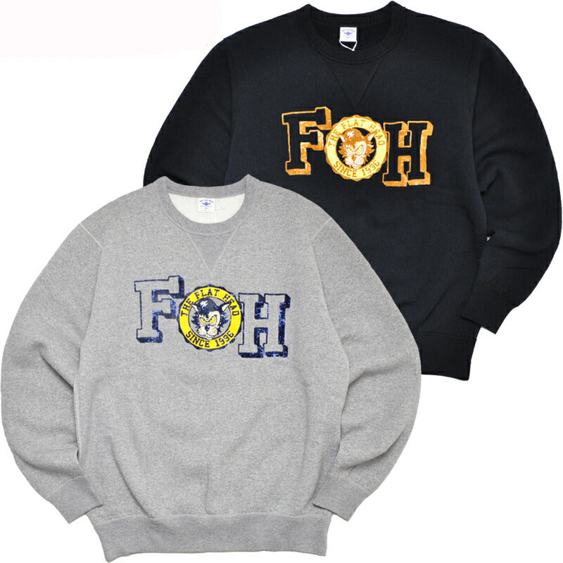 THE FLAT HEAD フラットヘッド スウェット クルーネックスウェット 裏起毛 FLUCKY FN-SWC-218