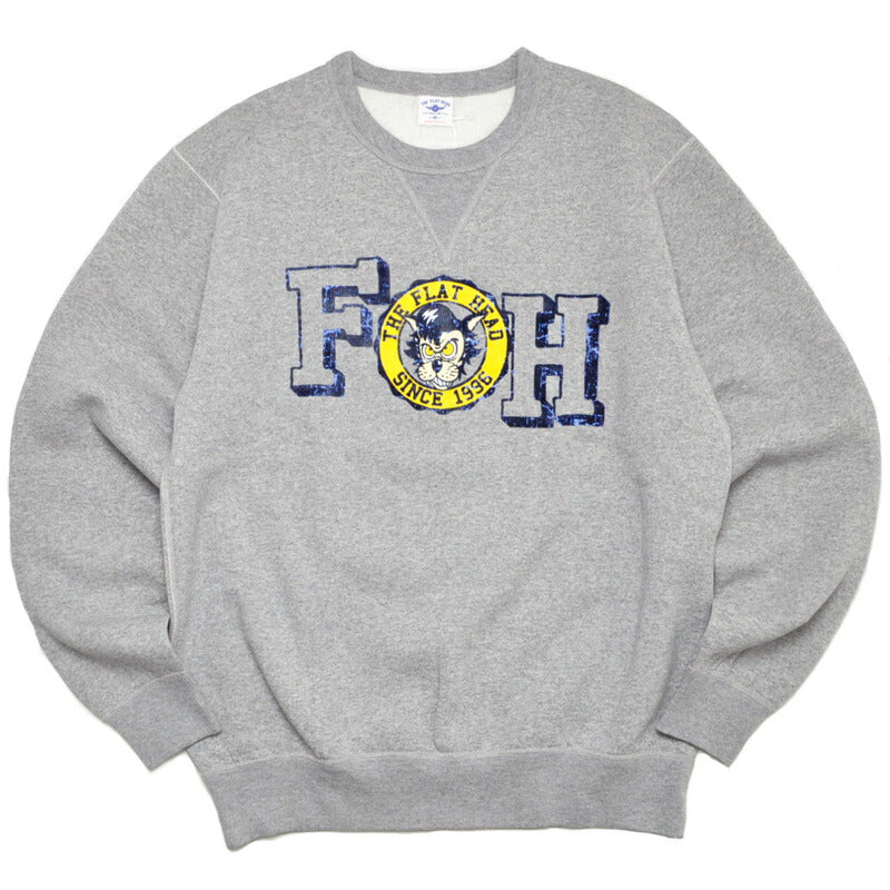 THE FLAT HEAD フラットヘッド スウェット クルーネックスウェット 裏起毛 FLUCKY FN-SWC-218