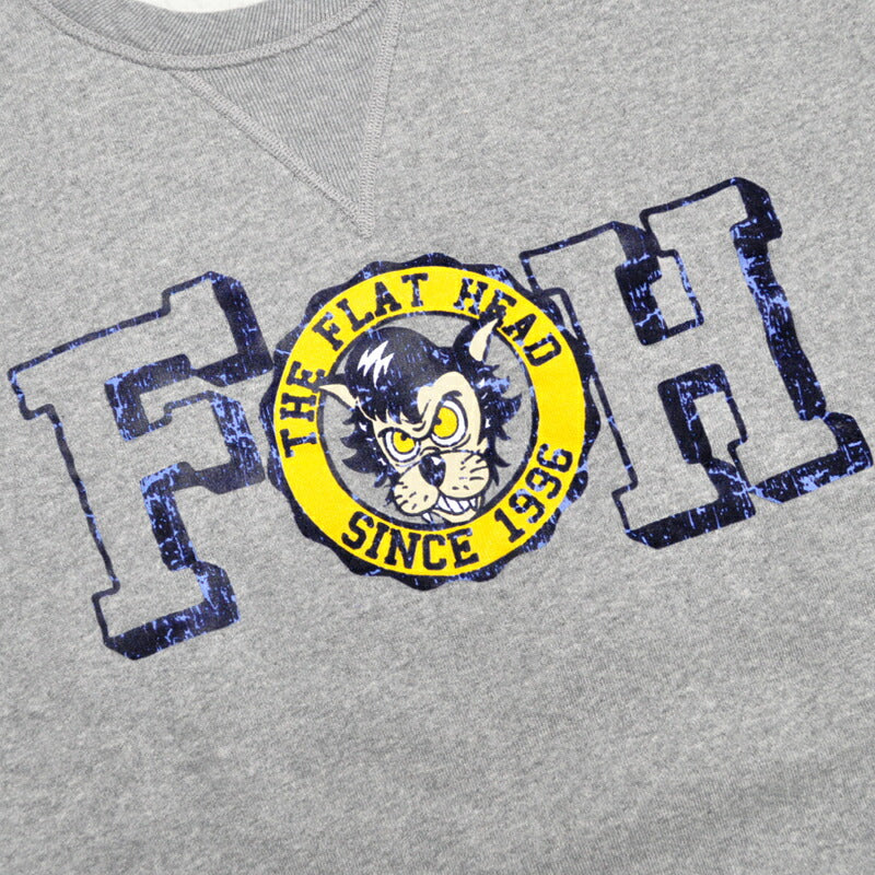 THE FLAT HEAD フラットヘッド スウェット クルーネックスウェット 裏起毛 FLUCKY FN-SWC-218