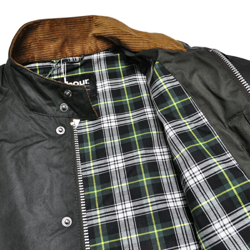 BARBOUR バブアー TRANSPORT トランスポート スタンドカラー ワックス ブルゾン MWX2497