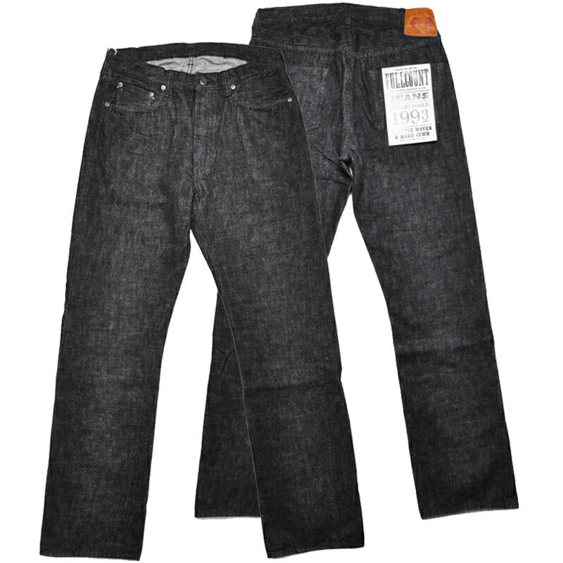 フルカウント FULLCOUNT デニム 1101BK Srtaight Black Selvedge Denim ブラック ジーンズ