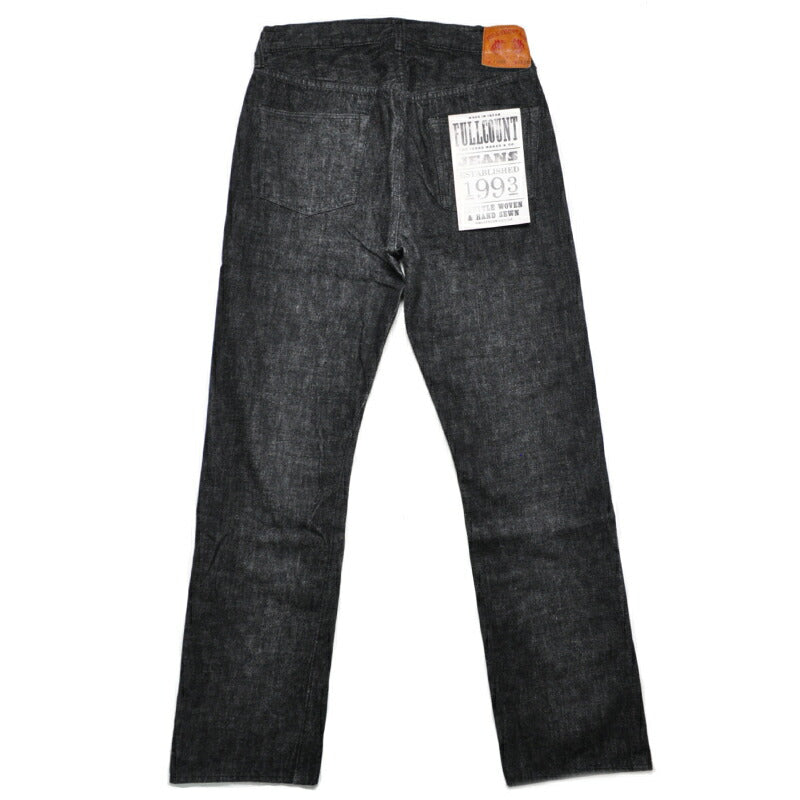 フルカウント FULLCOUNT デニム 1101BK Srtaight Black Selvedge Denim ブラック ジーンズ