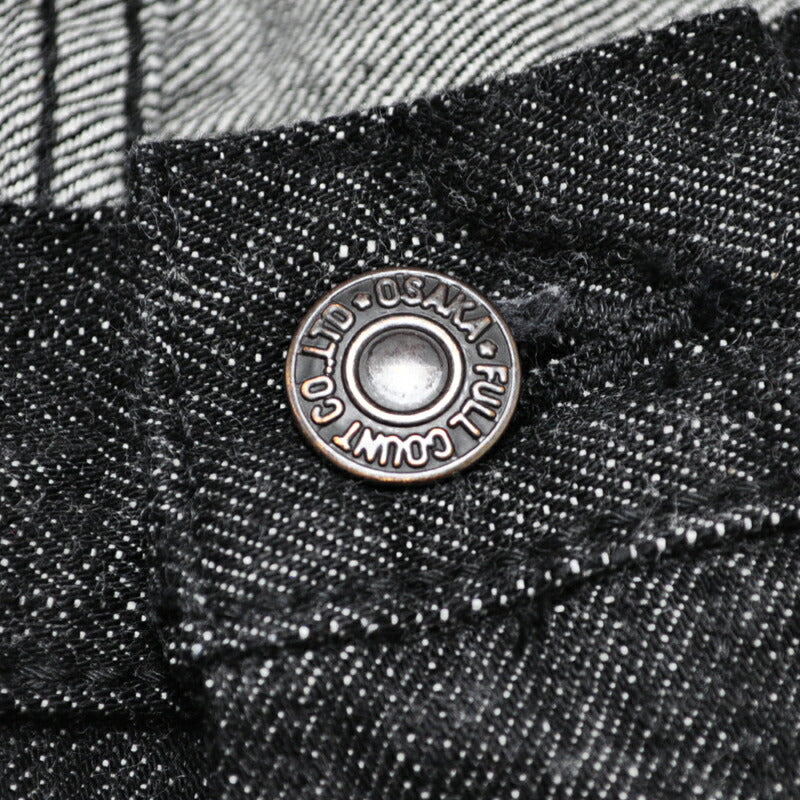 フルカウント FULLCOUNT デニム 1101BK Srtaight Black Selvedge Denim ブラック ジーンズ