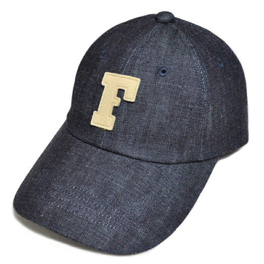 FULLCOUNT フルカウント キャップ 6843L 6Panel Low-Crown Denim Baseball ’F’ Cap デニムキャップ