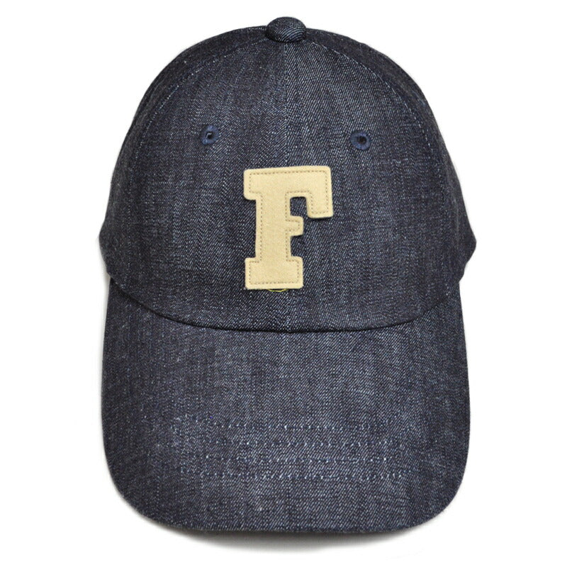 FULLCOUNT フルカウント キャップ 6843L 6Panel Low-Crown Denim Baseball ’F’ Cap デニムキャップ