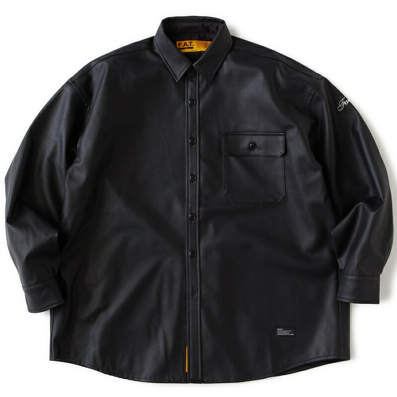 FAT エフエーティー シャツ HANGAR F32610-SH04 フェイクレザー