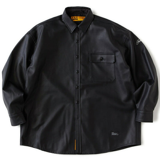 FAT エフエーティー シャツ HANGAR F32610-SH04 フェイクレザー