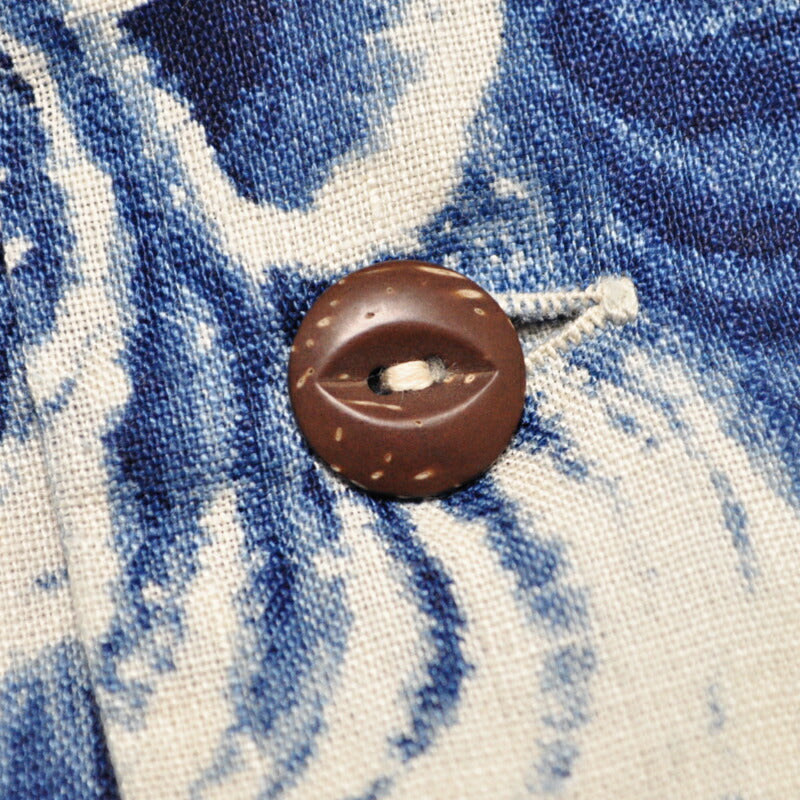 THE FLAT HEAD フラットヘッド シャツ リネンシャツ 百虎 FN-SCR-017L