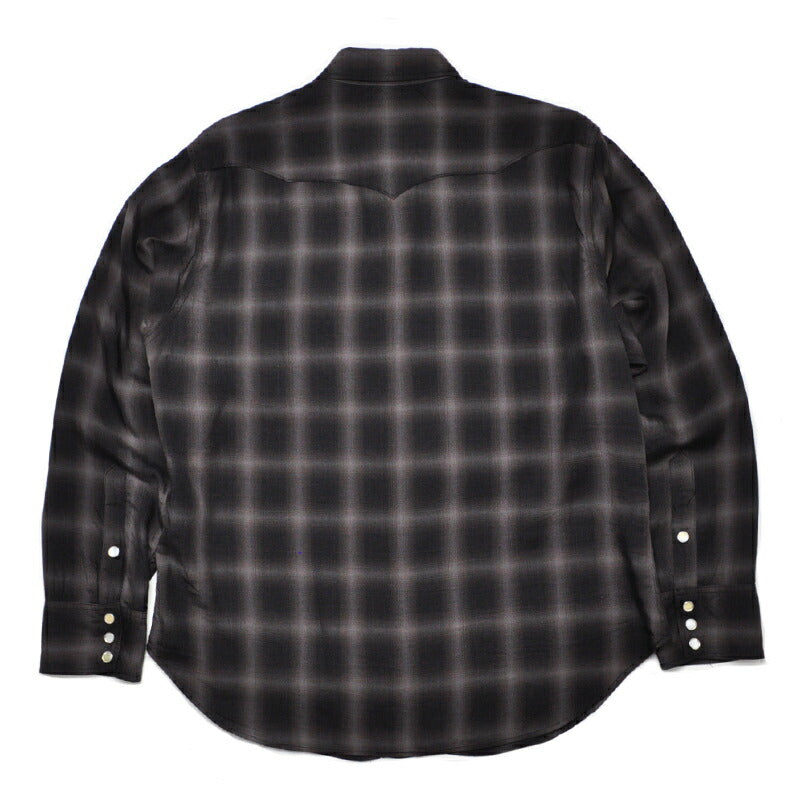 シュガーケーン SUGAR CANE シャツ SC29688 OMBRE CHECK L/S WESTERN SHIRT