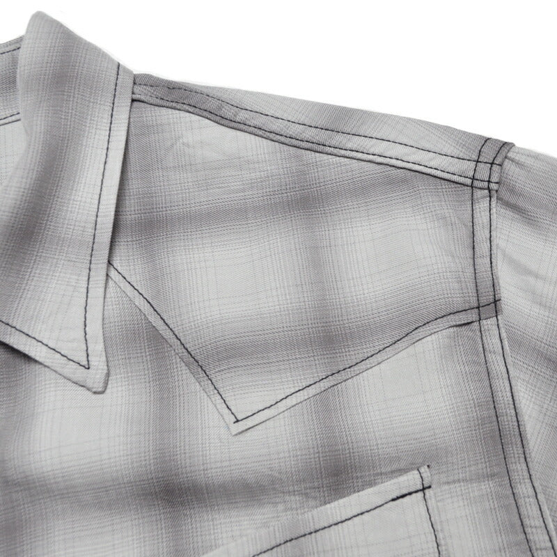 シュガーケーン SUGAR CANE シャツ SC29688 OMBRE CHECK L/S WESTERN SHIRT