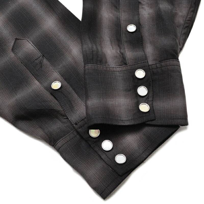 シュガーケーン SUGAR CANE シャツ SC29688 OMBRE CHECK L/S WESTERN SHIRT
