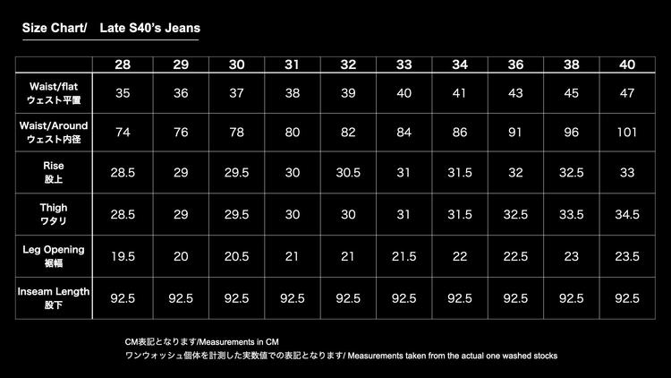TCB JEANS TCB ジーンズ Late S40's Jeans 13.5oz 大戦モデル ジーンズ デニム