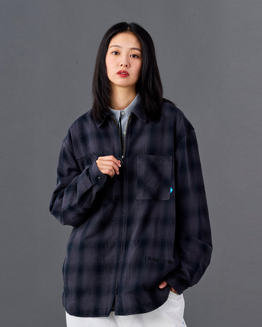 Liberaiders リベレイダース シャツ OMBRE ZIP SHIRT 731022601 シャツジャケット