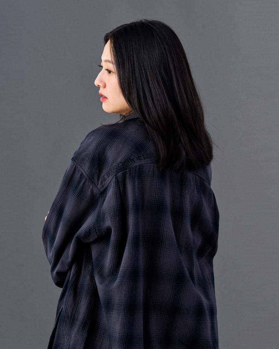 Liberaiders リベレイダース シャツ OMBRE ZIP SHIRT 731022601 シャツジャケット