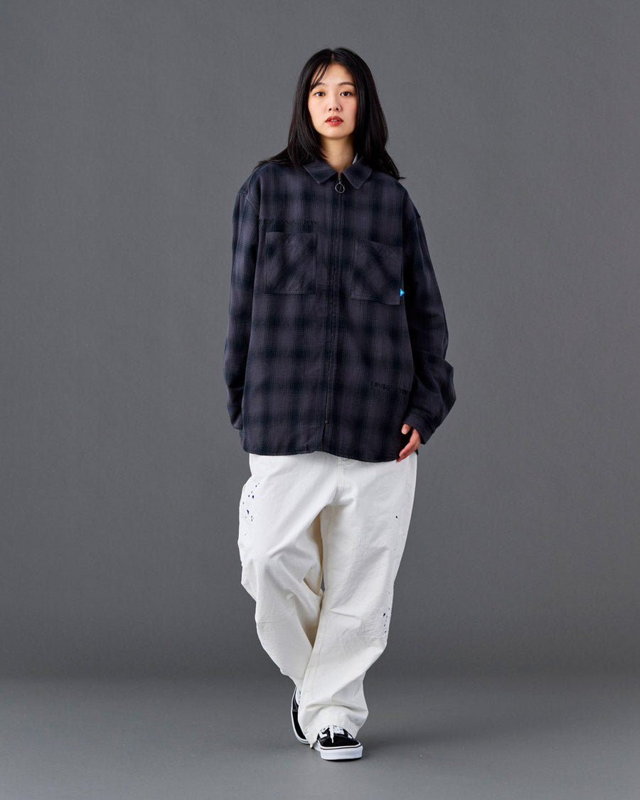 Liberaiders リベレイダース シャツ OMBRE ZIP SHIRT 731022601 シャツジャケット