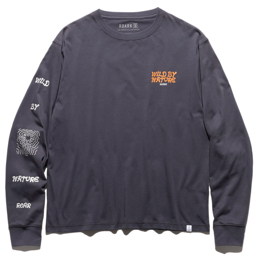 ROARK ロアーク Tシャツ "WILD BY NATURE" L/S TEE RLTJ1201 ロンT