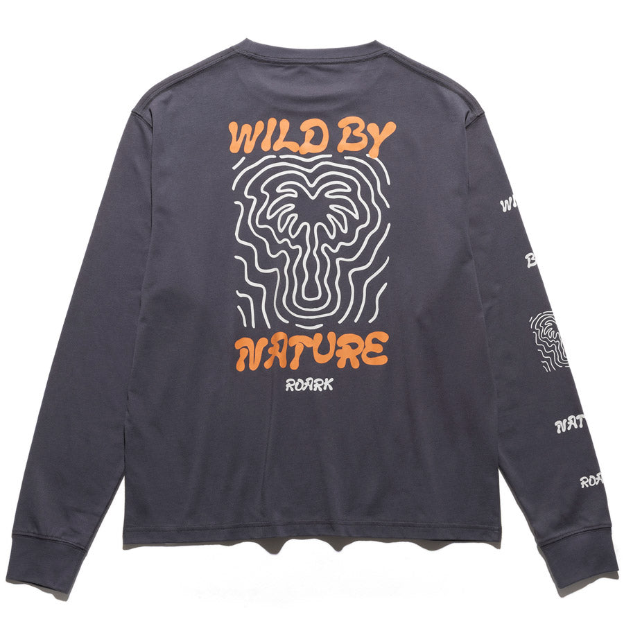 ROARK ロアーク Tシャツ "WILD BY NATURE" L/S TEE RLTJ1201 ロンT