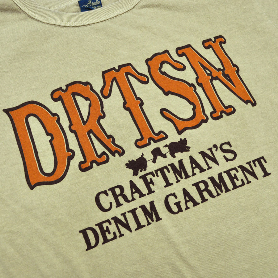ダルチザン STUDIO D'ARTISAN Tシャツ ピグメント加工プリントTシャツ 8207B