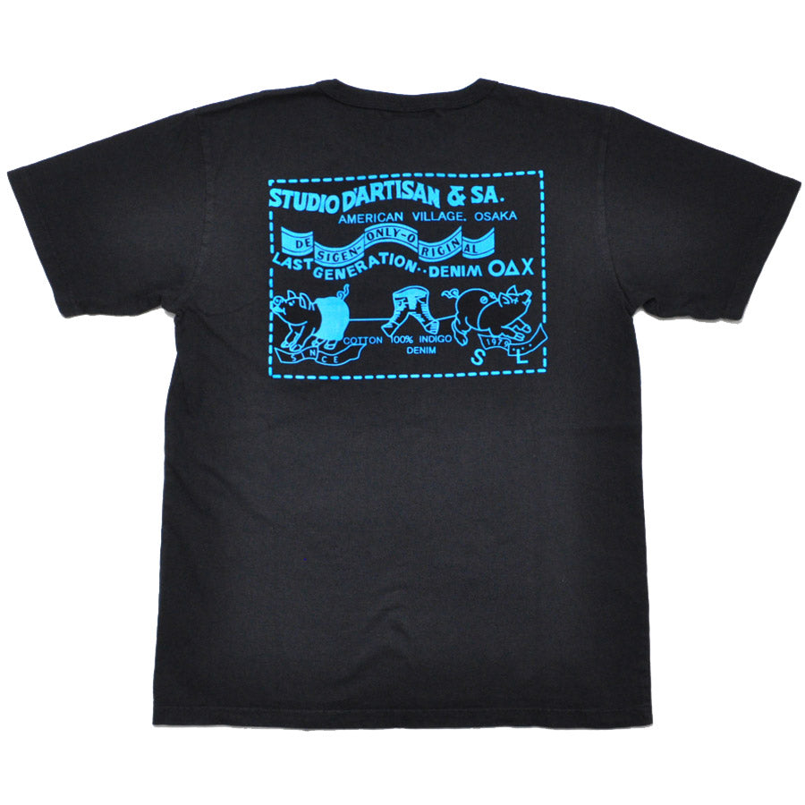 ダルチザン STUDIO D'ARTISAN Tシャツ デニムポケットプリントTシャツ 8214A