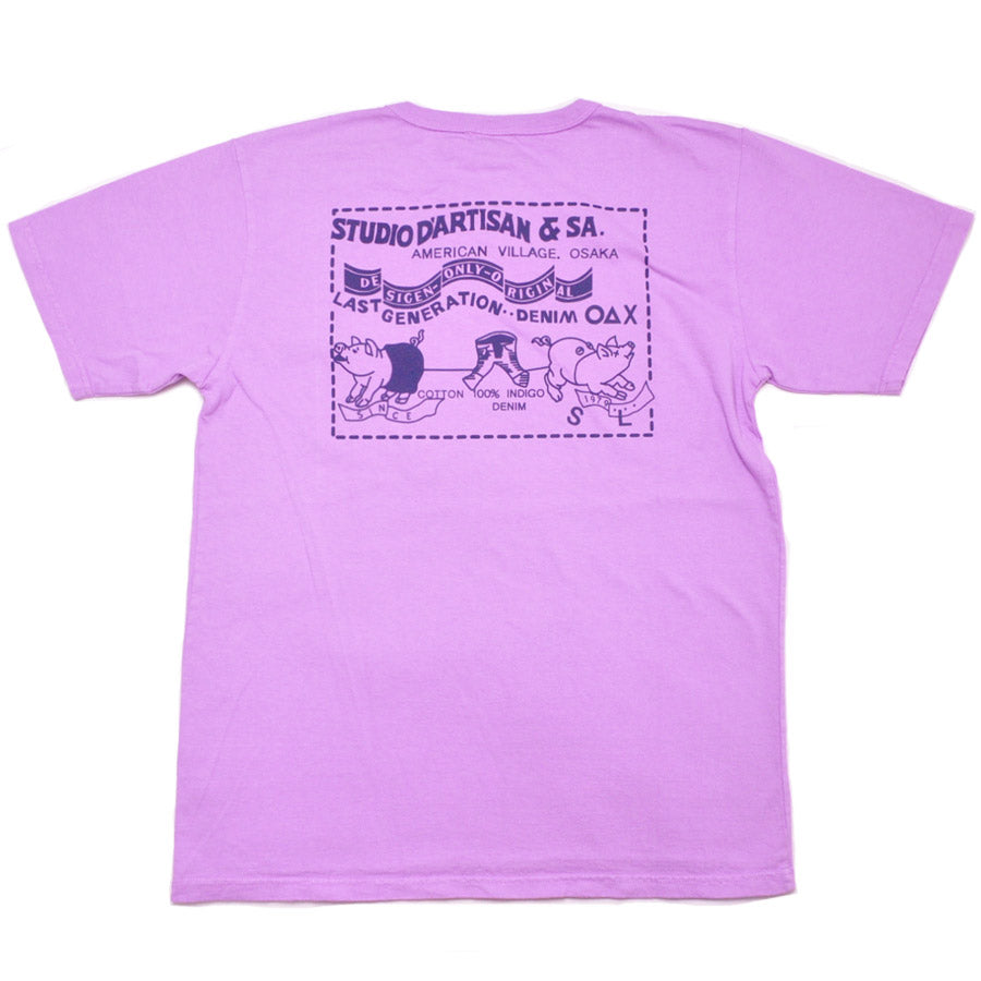 ダルチザン STUDIO D'ARTISAN Tシャツ デニムポケットプリントTシャツ 8214A