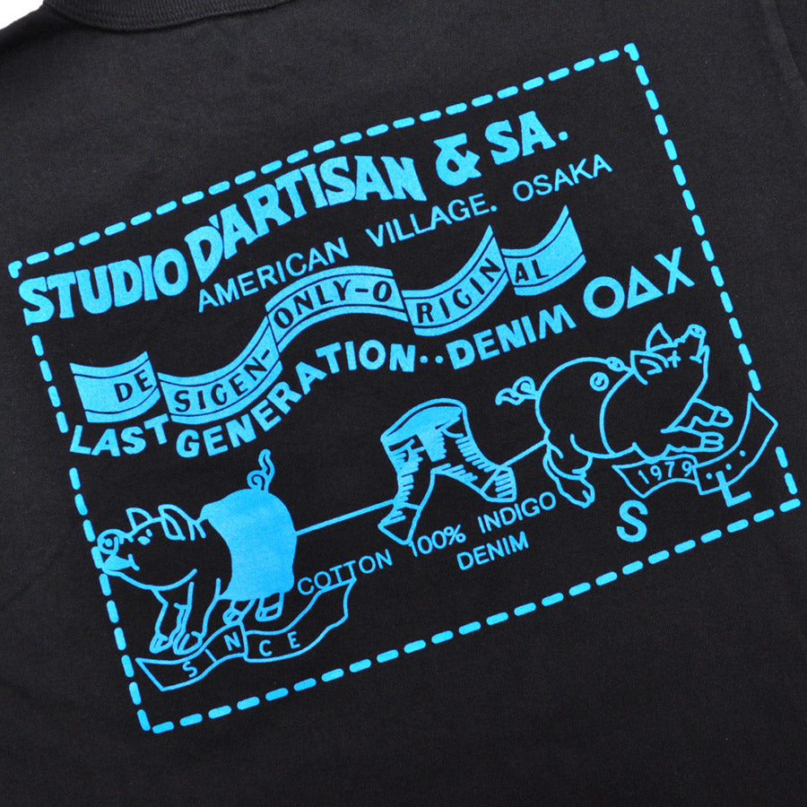 ダルチザン STUDIO D'ARTISAN Tシャツ デニムポケットプリントTシャツ 8214A