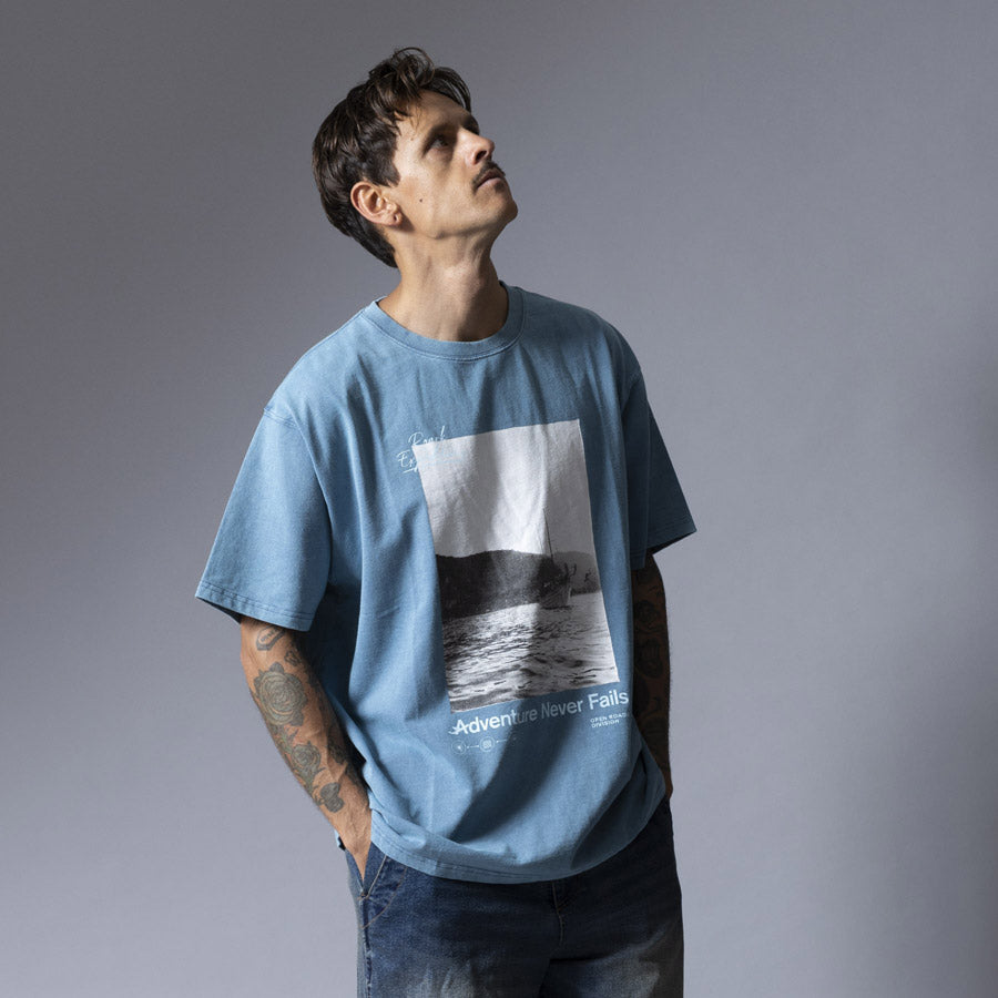 ROARK ロアーク Tシャツ "ANF PHOTO" WELL WORN TEE RTJM1202