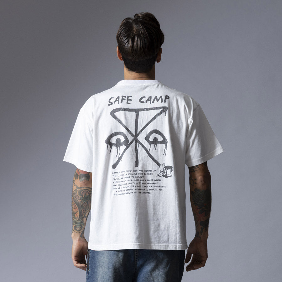 ROARK ロアーク Tシャツ "SAFECAMP" WELL WORN TEE RTJM1201
