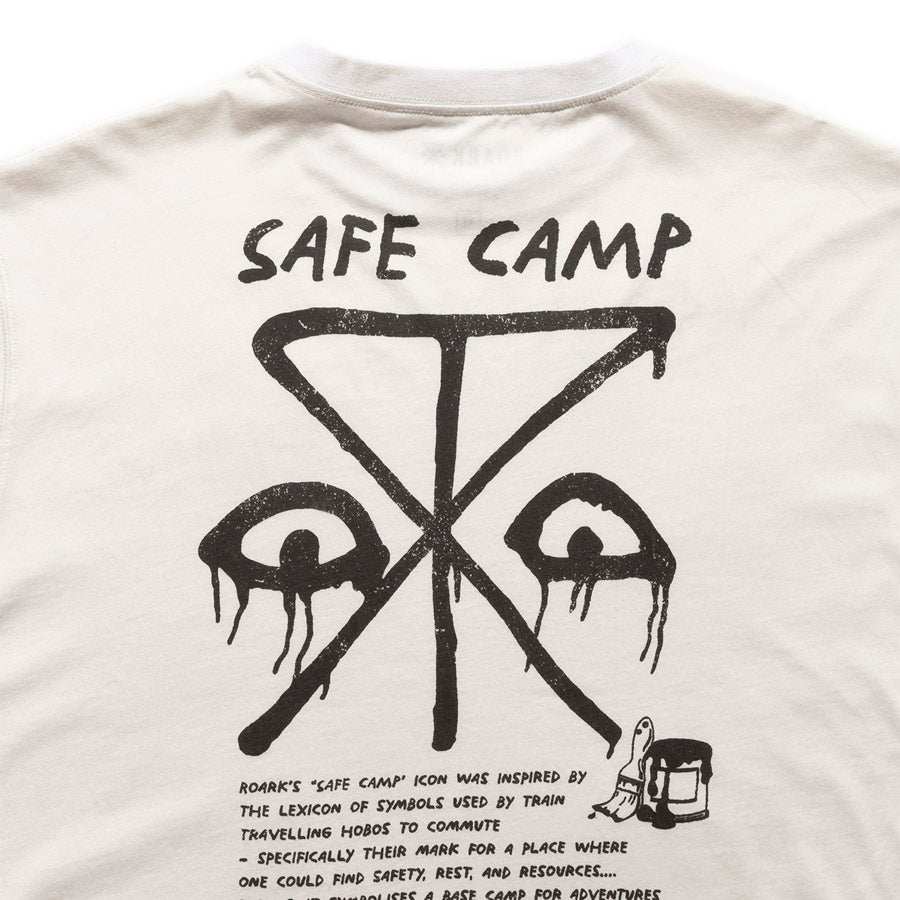 ROARK ロアーク Tシャツ "SAFECAMP" WELL WORN TEE RTJM1201