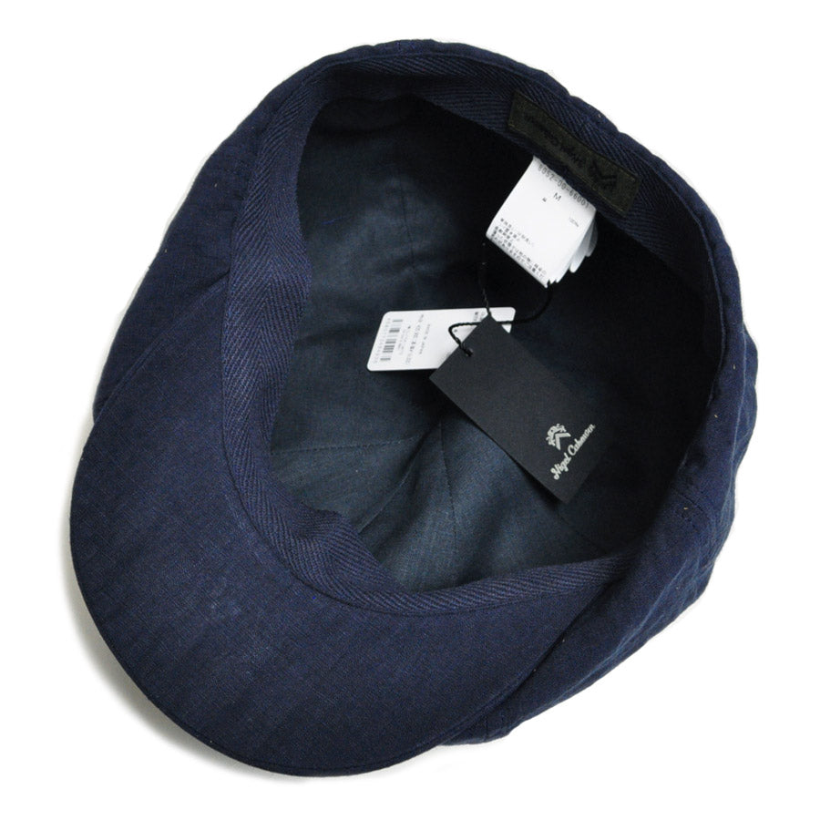 Nigel Cabourn ナイジェルケーボン キャスケット 帽子 ワーカーキャスケット- リネンニドム WORKER CASQUET LINEN NIDOM 80520066001