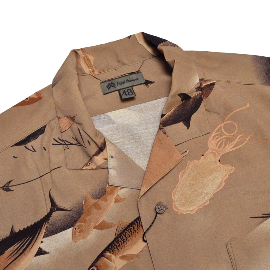 NIGEL CABOURN ナイジェルケーボン アロハシャツ 半袖シャツ ALOHA SHIRT GYOGUN 80520011005