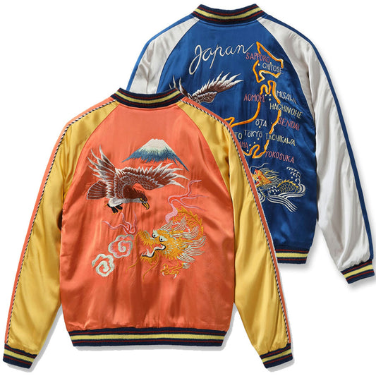 テーラー東洋 スカジャン TT15911-159 Late 1940s Style Acetate Souvenir Jacket KOSHO & CO Special Edition EAGLE & DRAGON × JAPAN MAP 港商 TAILOR TOYO