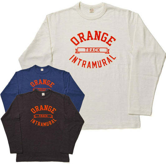 ウエアハウス WAREHOUSE Tシャツ Lot 5906 長袖クルーネックT ORANGE ロンT メンズ アメカジ