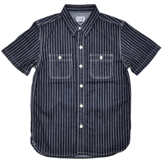 THE FLAT HEAD フラットヘッド シャツ 10oz デニム ウォバッシュ 半袖ワークシャツ FN-SDK-702S