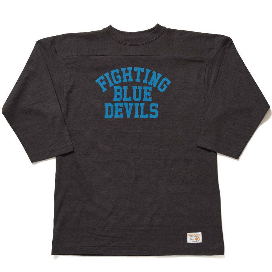 WAREHOUSE ウエアハウス Tシャツ Lot 4063 7分袖フットボールT BLUE DEVILS