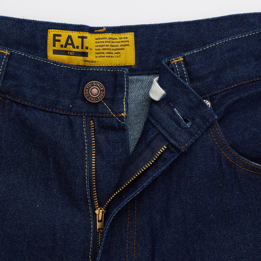 FAT エフエーティー パンツ デニム バギーショーツ 1/2 F32610-PN23 ワイドショーツ
