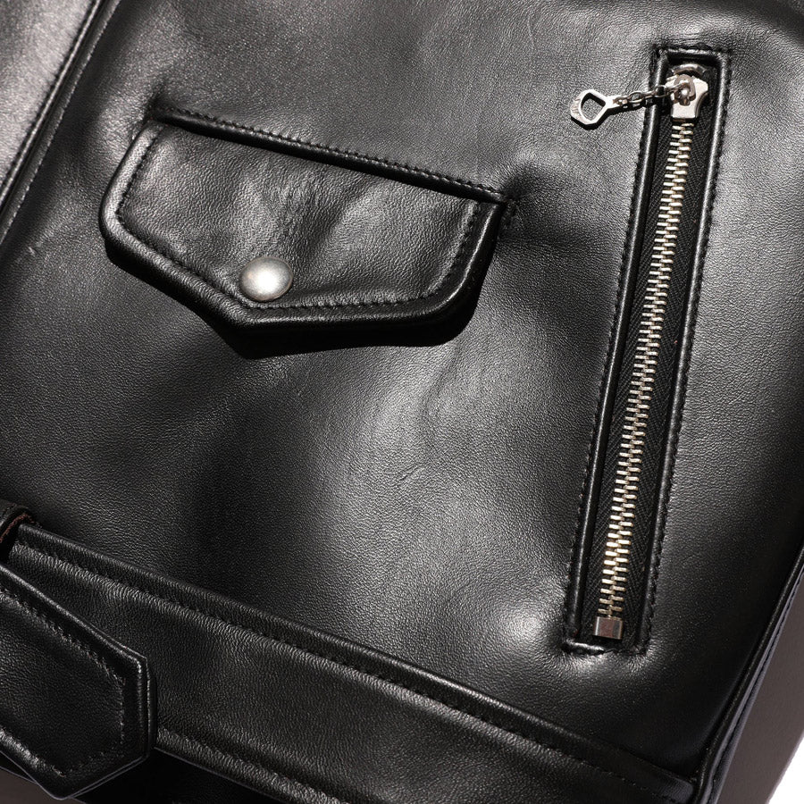 JELADO ジェラード レザージャケット ライダースジャケット Rebel Jacket Horse Hide Semi Aniline Finish Black エポレット有り SG83420