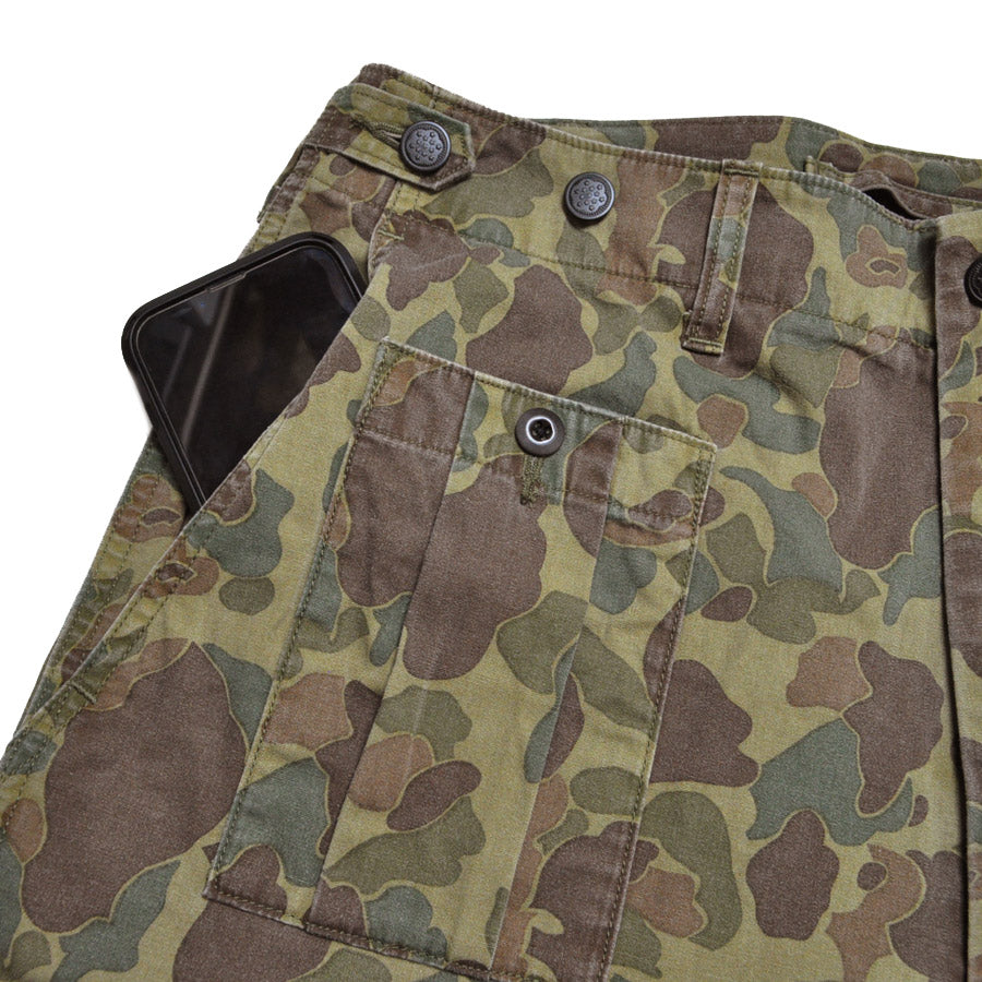 NIGEL CABOURN ナイジェルケーボン パンツ アーミーカーゴショーツ - ダックハンターカモ ARMY CARGO PANT - DUCK HUNTER 80520051014