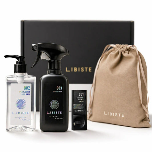 LIBISTE リビステ デニム用洗剤 ファブリックミスト レザークリーム LIBISTE GIFT SET_no.1 ギフトボックス
