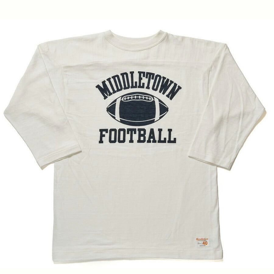 WAREHOUSE ウエアハウス Tシャツ Lot 4063 7分袖フットボールT MIDDLETOWN