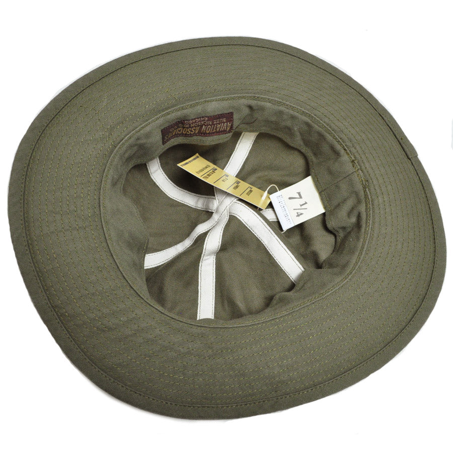 BUZZ RICKSON'S バズリクソンズ ハット 帽子 BR02537 AVIATION ASSOCIATES O.D. HERRINGBONE ARMY HAT