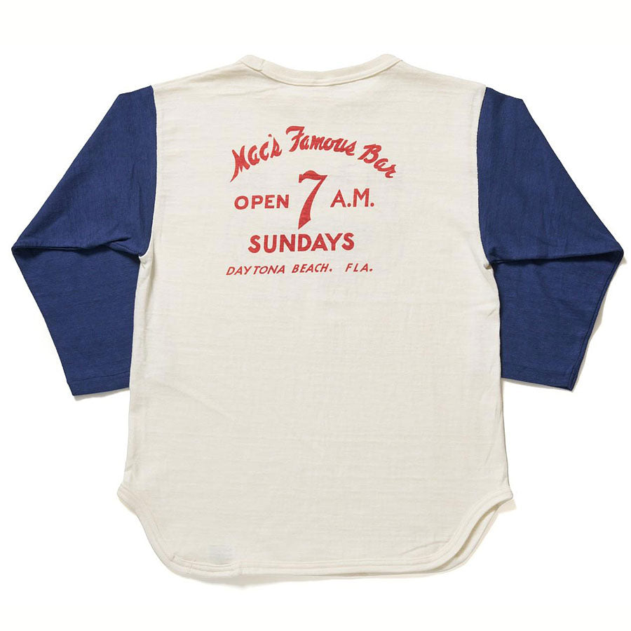 WAREHOUSE ウエアハウス Tシャツ Lot 4800 7分袖ベースボールT MAC’S FAMOUS BAR アメカジ メンズ