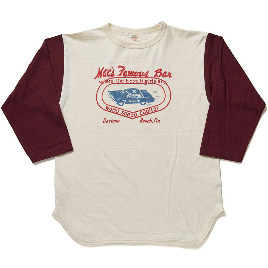 WAREHOUSE ウエアハウス Tシャツ Lot 4800 7分袖ベースボールT MAC’S FAMOUS BAR アメカジ メンズ