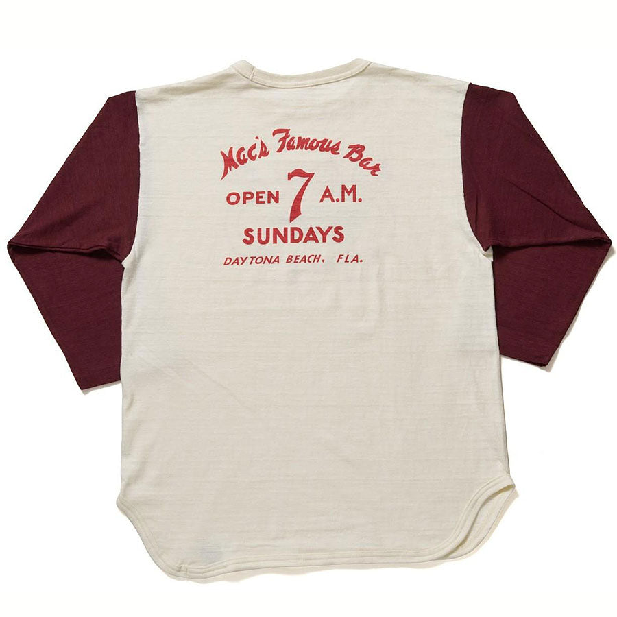 WAREHOUSE ウエアハウス Tシャツ Lot 4800 7分袖ベースボールT MAC’S FAMOUS BAR アメカジ メンズ